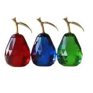 Honor of crystal Multiple Colors Desktop Deco Healing Pear Shape For Crystal Gift Souvenir