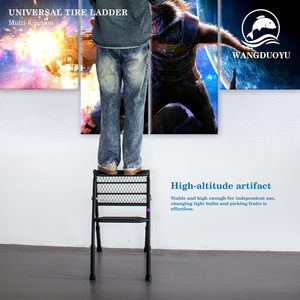Échelle de Pneu Universelle en Acier Carbone <span class=keywords><strong>pour</strong></span> SUV, Pliable, Réglable en Hauteur, Peut Supporter des Pneus de 30 Pouces, Convient aux Accessoires de Camionnette Tacoma - Product Image 4