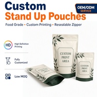 Sachet Doypack Personnalisé Imprimé pour Poudre Végétale et Mélange en Petites Quantités avec Fermeture Zip Refermable – Emballage en Vrac