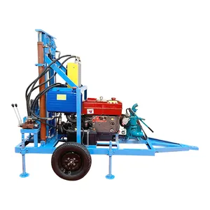 Hot Selling 100 Meters 150 Meters 200 Meters Diesel Hydraulic Portable Water Well Drilling Rig Factory Price