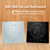 Thermostat intelligent WiFi Modbus BECA BAC-008 CE RoHS approuvé pour ventilo-convecteur, contrôleur CVC 2/4 tuyaux pour hôpitaux et projets BMS