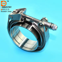 Kit de colliers de serrage V-Band PDM en acier inoxydable avec structure à boulons en T et brides MF, pour systèmes de mesure en pouces et métriques, pour l'industrie