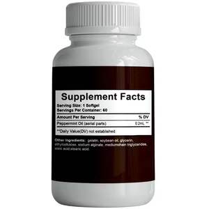 ペパーミントオイルカプセル胃健康サポートペパーミントオイルソフトジェル大人用 - Product Image 2