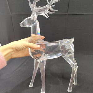 รูปปั้นกวางคริสต์มาสอะคริลิกใสแบบกำหนดเองได้ - Product Image 6