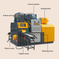 200-300kg Séparateur d'équipement de granulateur de fil de cuivre pour séparer le cuivre de la machine de recyclage de câble de séparateur de câble en plastique