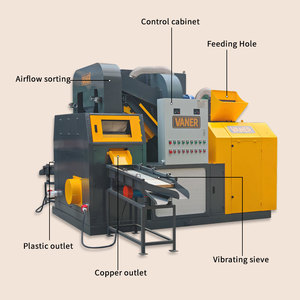 200-300kg dây đồng tạo hạt Thiết bị tách để tách Đồng từ cáp nhựa tách cáp tái chế máy - Product Image 6