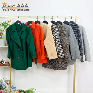 Abrigos Cortos de Lana de Invierno <span class=keywords><strong>para</strong></span> Mujer, de Lujo, Tejidos, Mezcla de Lana, <span class=keywords><strong>Ropa</strong></span> Usada, Prendas Exteriores Clásicas, Abrigo Corto Informal - Product Image 3