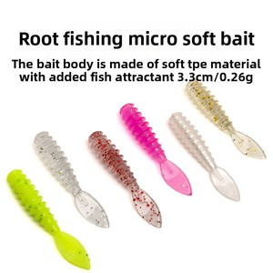 เหยื่อตก<span class=keywords><strong>ปลา</strong></span>ขนาดเล็กพิเศษ ยี่ห้อ US Fishing รุ่น Micro Root Horse Mouth แบบนิ่ม ชนิด Luya แบบกลับหัว เหยื่อ<span class=keywords><strong>ปลอม</strong></span> ทนทานต่อการกัดแทะ ทำจากสแตนเลส  แบบไบโอนิค - Product Image 5
