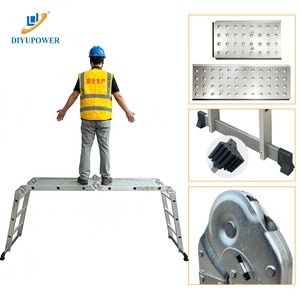 DIYU <span class=keywords><strong>Pulete</strong></span> Scala Robusta Fornita Direttamente dalla Fabbrica, Scala Pieghevole Multiuso in Alluminio per Appartamenti, Scuole e Ospedali - Product Image 2