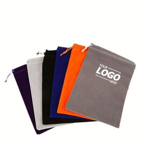 Colorful Korean Velvet Drawstring Pouches: Perfect for Jewelry, <b>Gifts</b> & Promotional Items - Product Image 1