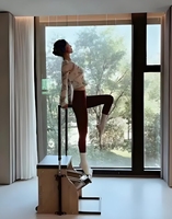 Combo Pilates professionnel: baril d'échelle et chaise Wunda avec force de noyau en bois d'Oka/érable, correction vertébrale