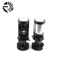 Accessoires de voiture RR, lentille de projecteur de phare, ampoule LED H4 Bi pour Mini H4, projecteur LED 6000k