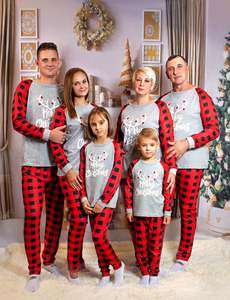 Ensemble de pyjamas de Noël Buffalo à carreaux assortis pour la <span class=keywords><strong>famille</strong></span> 2023 <span class=keywords><strong>personnalisé</strong></span> - Product Image 5