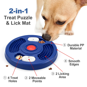 2026 New Eco-Friendly PP Turntable Pet <b>Feeder</b> Slow Feeding Anti Choking IQ Training Plate For Dogs <b>Cats</b> Fast Eaters - Product Image 4