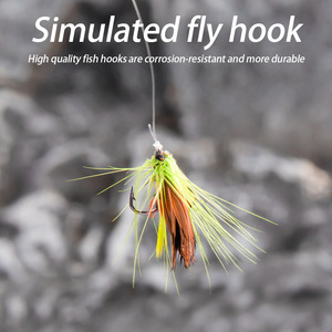 Juego de anzuelos para pesca con mosca, kit de señuelos de mariposa arcoíris, señuelos para pesca en ríos de agua dulce - Product Image 5
