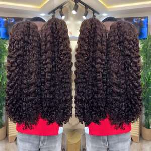 Perruque en dentelle HD bouclée cambodgienne birmane, 100% <span class=keywords><strong>cheveux</strong></span> vierges bruts, prix de gros, perruques en dentelle HD transparente, <span class=keywords><strong>cheveux</strong></span> humains, best-seller - Product Image 4