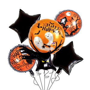 Ensemble de décoration de fête d'Halloween 2025 pour enfant, avec ballons mignons et durables en forme de citrouille, sorcière et fantôme, pour l'intérieur - Product Image 5