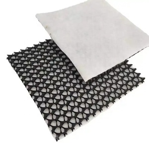 Réseau de drainage composite tridimensionnel avec noyau en filet HDPE de 4 à 8 mm et géotextile de 150 g, 200 g, 300 g, design moderne pour utilisation en jardin - Product Image 1