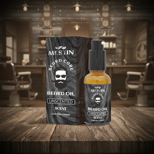 Óleo Hidratante Orgânico para Crescimento de Barba Inspirado no Estilo Amish, Sem Fragrância, Fórmula Natural para Cuidado da Barba Masculina - Product Image 1