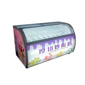 Nuevo mini escaparate de cristal Modelo Eléctrico de China para exhibición de helados en supermercados diseño de enfriador moderno - Product Image 4