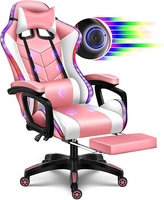 Grande-Bretagne meilleure nouvelle chaise de jeu populaire chaise de jeu RVB avec haut-parleur en option LED RGB musique Silla soutien lombaire chaise de jeu