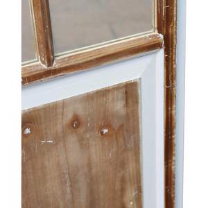 PARISLOFT-Espejo de ventana de Casa de Campo, marco de madera maciza, espejo colgante desgastado para pared, sala de estar, dormitorio - Product Image 4