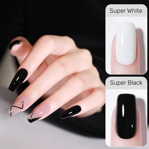 MyBeautyNails Bộ Sản Phẩm Làm Móng Chuyên Nghiệp Bán Sỉ Nhãn Hiệu Riêng OEM Nhãn Hiệu Riêng Bộ Đôi Sơn Gel UV Gel Siêu Đen Và Trắng - Product Image 3