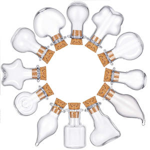 Bouteille en verre vide miniature pour le Nouvel An, avec bouchon, pour vœux, vente en gros, et bouteille pendentif en verre pour parfum de voiture - Product Image 3