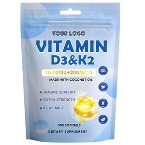 Cápsulas de Gel Suave con Vitamina D3 K2 para Fortalecer los Dientes, Absorción de Calcio y Salud del Corazón en Adultos - Product Image 6