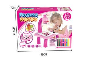 3 In 1 Preschool Kids Cartoon Electronic Learning Drawing Desk Light Music Board Projectors Painting Toys For Children - Product Image 5