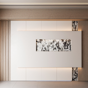 Dalles de marbre veiné bois sur mesure, dalles de pierre naturelle de luxe pour la décoration murale intérieure commerciale - Product Image 6