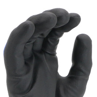 Gants de sécurité MaxiPact en nylon et spandex 15 jauges, enduits de nitrile mousse, durables, flexibles, antidérapants et résistants à l'abrasion pour travaux manuels