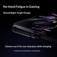 Câble de charge et de données Type-C 2-en-1, sortie haute puissance 240W, design incurvé pour l'e-sport, support de téléphone portable pour le jeu