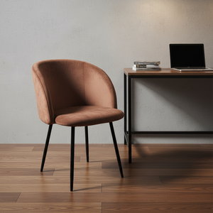 Silla <span class=keywords><strong>de</strong></span> Comedor Moderna Tapizada en Terciopelo, Asiento Suave, Patas <span class=keywords><strong>de</strong></span> Metal, Comedor 4 <span class=keywords><strong>Sillas</strong></span> - Product Image 2