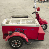 Meilleur prix Mobile électrique chariot de nourriture Gelato affichage réfrigérateur 3 roues vélo tricycle chariot de crème glacée avec congélateur en vente