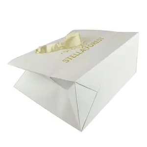Custom Printed Mini White Coated Paper Bag Manufacturing Machines Prices for Gifts