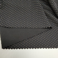 Tissu tricoté en polyester antidérapant, 1 mètre, avec points en PVC, silicone, housse de coussin, tapis pour chaussures, chaussettes, gant