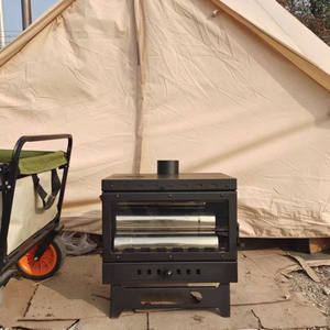 Nouveauté : Poêle à bois d'extérieur pour tente avec grande fenêtre en verre - pour le chauffage et la cuisine dans les grandes tentes - Product Image 2