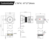 Para Sony Coms IMX307 Módulo de cámara de luz ultra baja HD 1080P 2MP Interfaz MIPI con lente de 160 grados