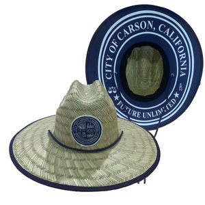 Sombrero <span class=keywords><strong>de</strong></span> Paja Plano <span class=keywords><strong>de</strong></span> Ala Ancha <span class=keywords><strong>de</strong></span> Alta Calidad para <span class=keywords><strong>Hombre</strong></span> y Mujer, Novedad 2026, con Logotipo Personalizado para Actividades al Aire Libre - Product Image 1