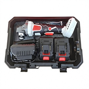 21V Brushless Cordless <b>Angle</b> Grinder Kit with 2 Batteries and Charger, 125mm Electric <b>Cutting</b> Grinding Polishing <b>Tool</b> Set - Product Image 1