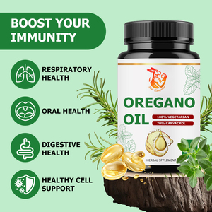 Cápsulas de Aceite de Orégano 100% Vegetarianas, Suministro de Fábrica, con Hoja de Orégano Silvestre del Mediterráneo, Apoyo a la Salud Digestiva, Cápsula Herbal - Product Image 4