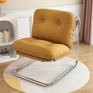 Poltrona Sospesa Moderna Minimalista con Struttura in Metallo e Rivestimento in Tessuto, Arredo Elegante per Soggiorno e Camera da Letto - Product Image 1