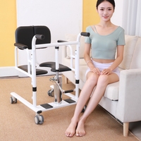 Chaise élévatrice hydraulique manuelle portable pour le transfert de patients, design léger et réglable, garantie 3 ans pour la salle de bain