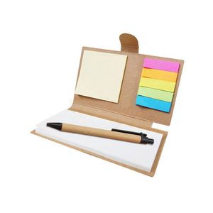 Blocs-notes adhésifs de couleurs assorties avec carte kraft et stylo – Offre spéciale – Blocs-notes adhésifs colorés - Product Image 4
