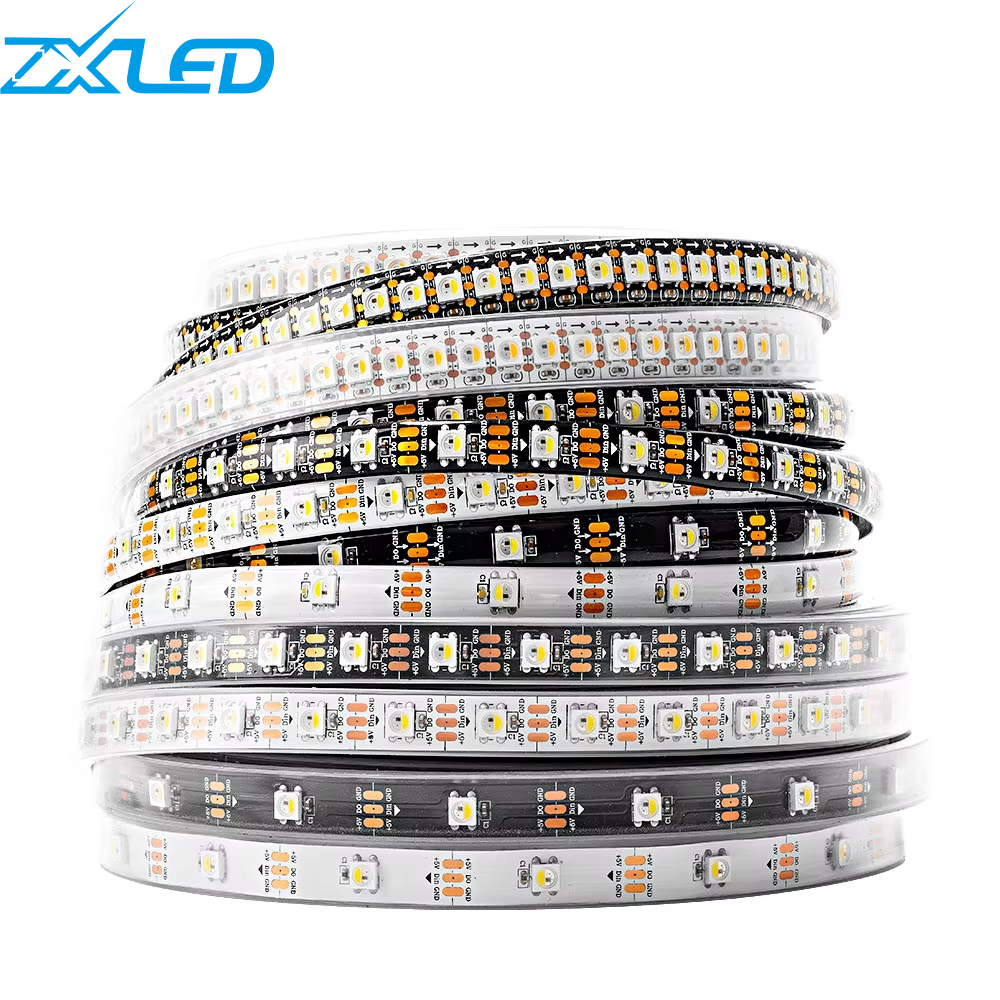 SK6812 RGBW LED Strip Light - Zhenxin Lighting Addressable Smart Light Strip 5V/12V/24V