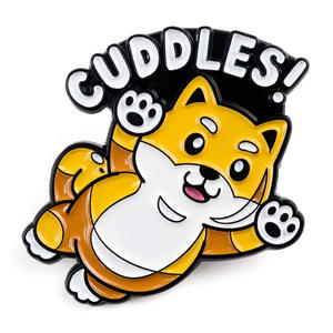 Toptan özel tasarım hediyeler gül altın kazınmış logo yumuşak mineli yaka rozeti rozeti destek kartı ile - Product Image 5