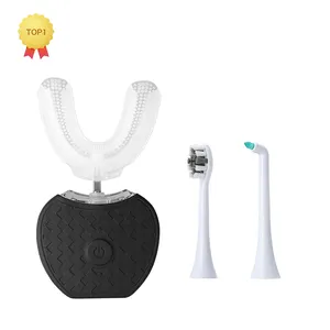 Оптовая продажа, Экологичная перезаряжаемая U-образная Автоматическая звуковая зубная щетка 360, электрическая зубная щетка для отбеливания зубов