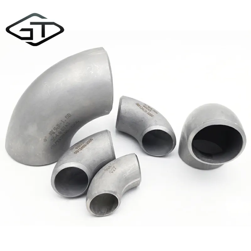 2 inch stainless steel seamless long radius elbow 304 45 90 degree angle 20 40 50 63 PN6 PN10 equal welded elbow ss304 316 904l