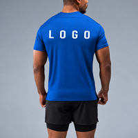 T-shirt de performance personnalisé pour homme, recyclé, doux pour la peau, séchage rapide, coupe ajustée, extensible, t-shirt de sport, fabricant de vêtements de sport OEM ODM